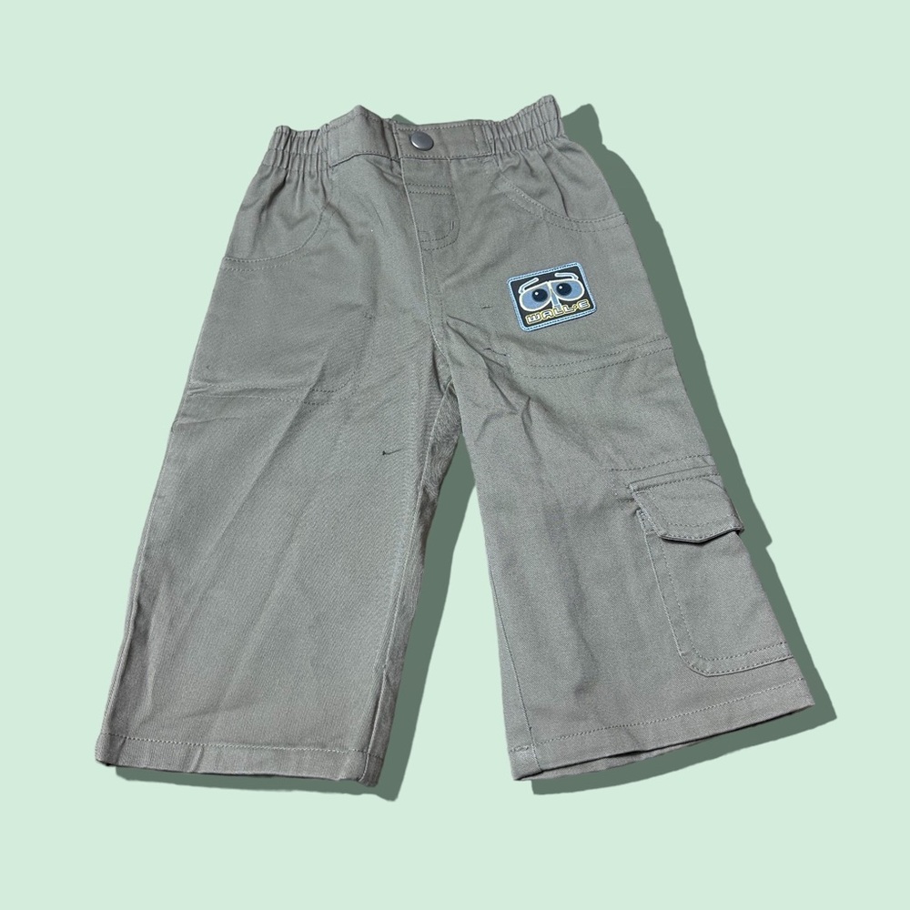 Baby Disney Pixar Wall-E Robot Khaki Cargo Pants Size 12 Months